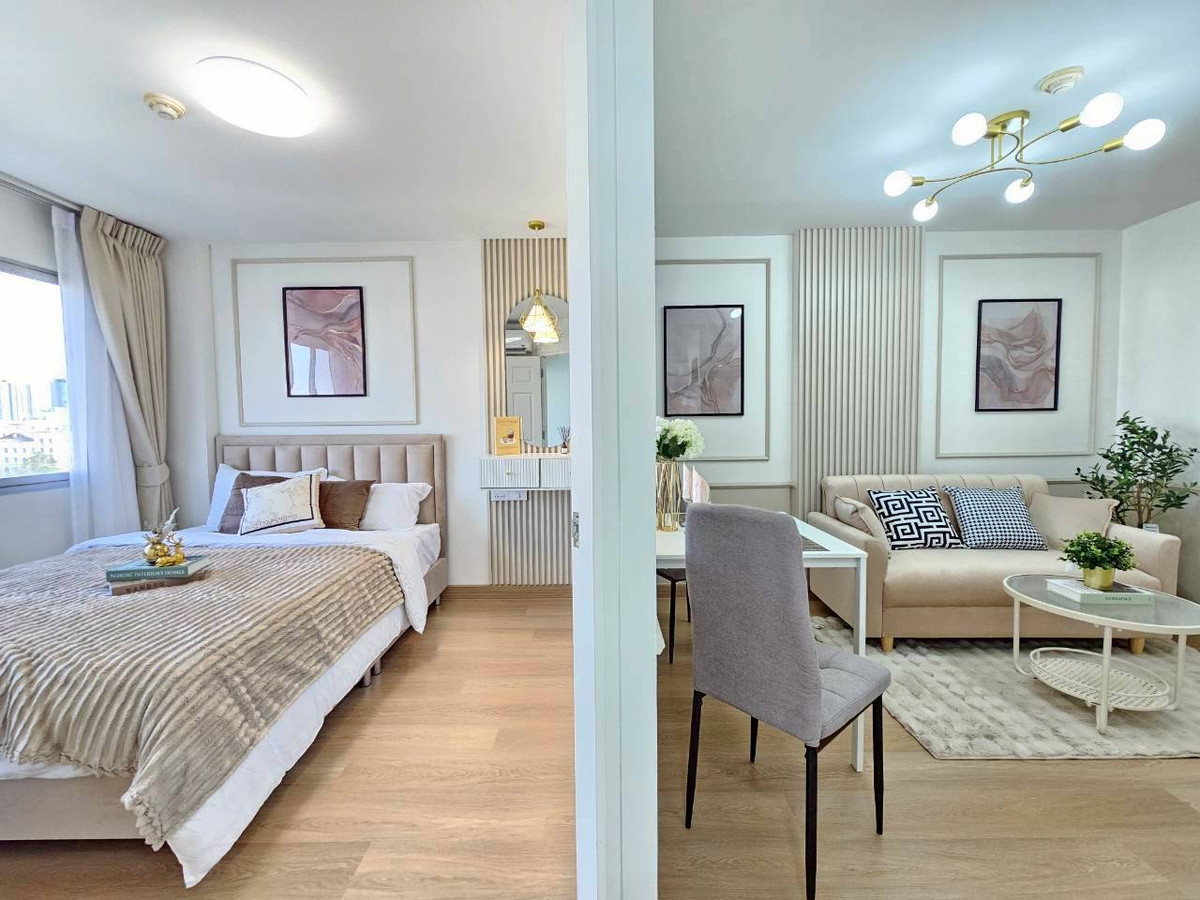 ขายคอนโดรามคำแหง หัวหมาก : K-6730 ขาย ! ห้องสวย ตกแต่งใหม่ ชั้นสูง วิวโล่ง LPN บดินทร์เดชา พร้อมอยู่