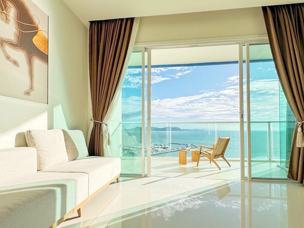 ให้เช่าคอนโดพัทยา บางแสน ชลบุรี สัตหีบ : ให้เช่า คอนโด Mövenpick White Sand Beach นาจอมเทียน 1 ห้องนอน 80 ตร.ม. วิวทะเล panoramic view