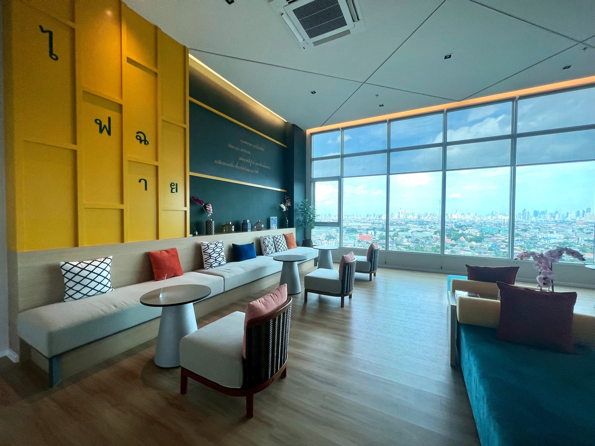 For SaleCondoPinklao, Charansanitwong : Condo Lumpini Ville Charan - Fai Chai, fully furnished, ready to move in, near Siriraj, near MRT Charan 13, complete central garden, 1 bedroom, 29 sq m., convenient travel to Siriraj Hospital, Central Pinklao, Thammasat University (Tha Phrachan), Phetkase