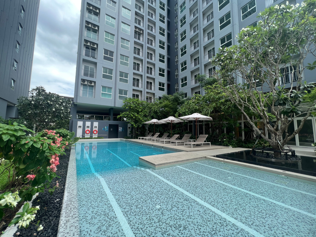 For SaleCondoPinklao, Charansanitwong : Condo Lumpini Ville Charan - Fai Chai, fully furnished, ready to move in, near Siriraj, near MRT Charan 13, complete central garden, 1 bedroom, 29 sq m., convenient travel to Siriraj Hospital, Central Pinklao, Thammasat University (Tha Phrachan), Phetkase
