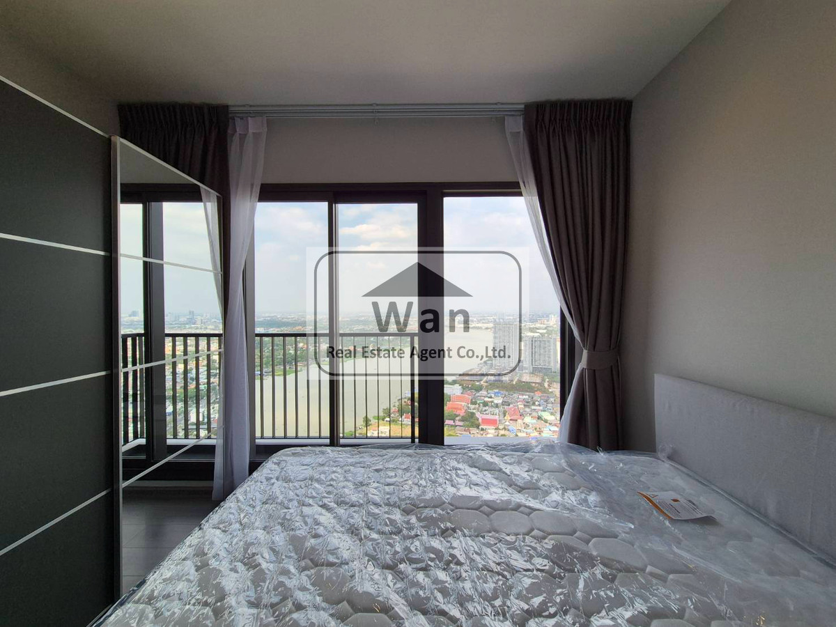 For RentCondoRattanathibet, Sanambinna : For rent, Politan Aqua, 48th floor, size 30 sq m, river view, fully furnished, ready to move in.
