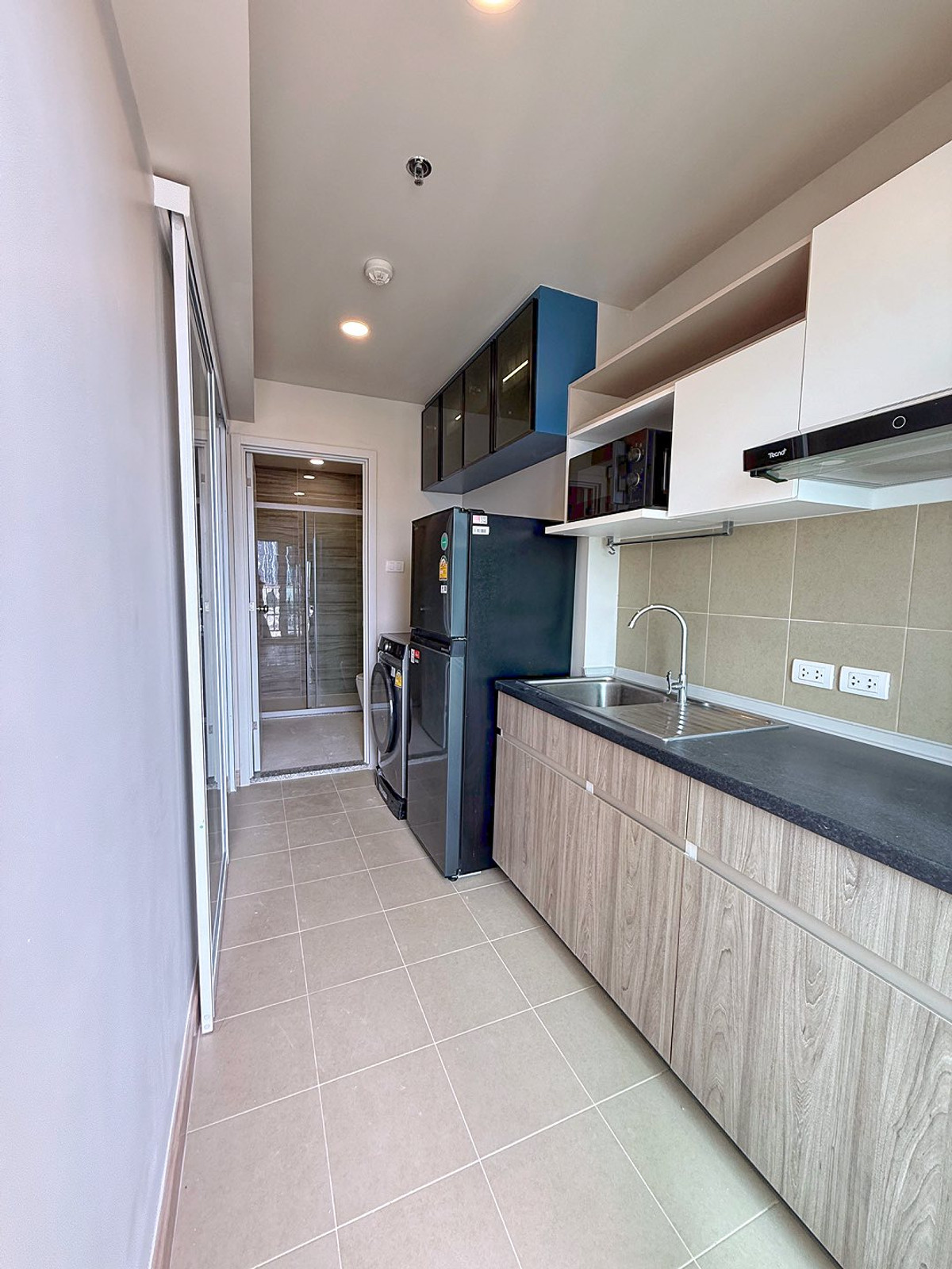 For RentCondoRamkhamhaeng, Hua Mak : PFD-07944 For rent Supalai Veranda Ramkhamhaeng, next to MRT, orange, 1 bedroom, 35 sq m., 7th floor, Building B.