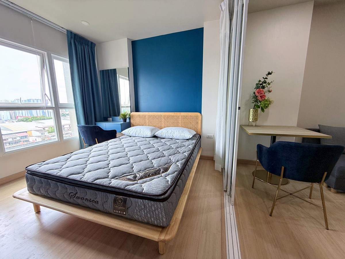 For RentCondoRamkhamhaeng, Hua Mak : PFD-07944 For rent Supalai Veranda Ramkhamhaeng, next to MRT, orange, 1 bedroom, 35 sq m., 7th floor, Building B.