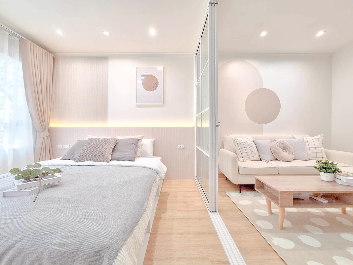 For SaleCondoRamkhamhaeng, Hua Mak : Condo for sale Lumpini Ville Ramkhamhaeng 26, beautiful room with all new furniture.