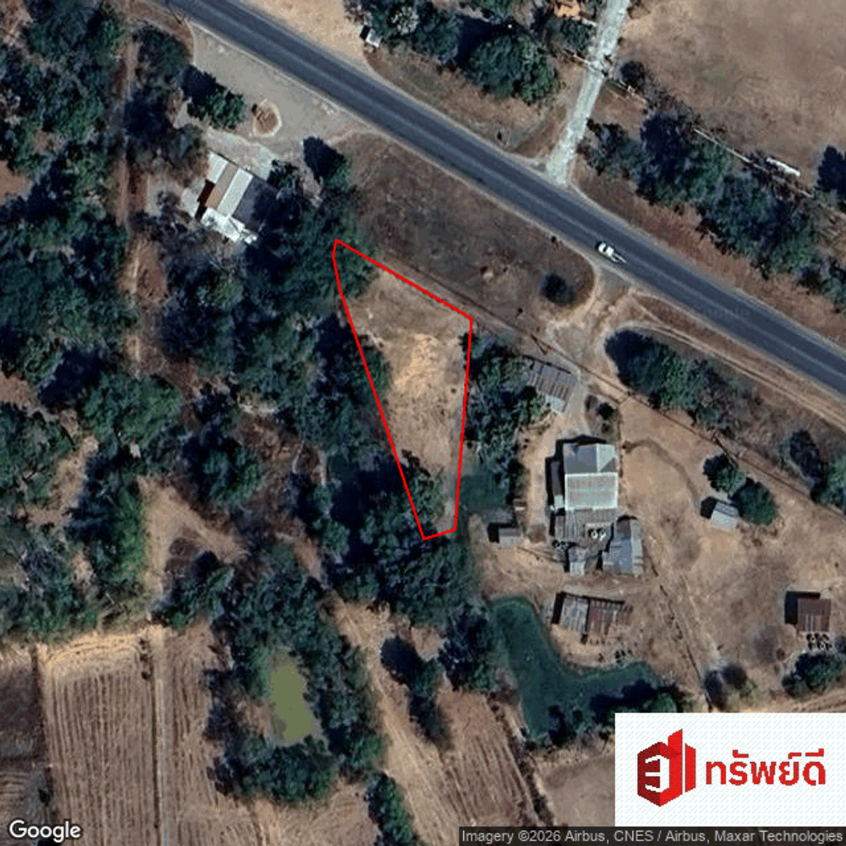 ขายที่ดินขอนแก่น : ที่ดินแปลงสวย ติดถนนสายหลัก อ.พล - อ.หนองสองห้อง