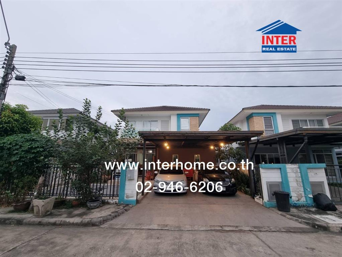 For SaleHouseRama 2, Bang Khun Thian : 2-story detached house, 71.1 sq m, Trendy Thara Village, Rama 2, Soi Anamai Ngam Charoen 11, Rama 2 Road, Anamai Ngam Charoen Road, Chom Thong District, Bangkok.