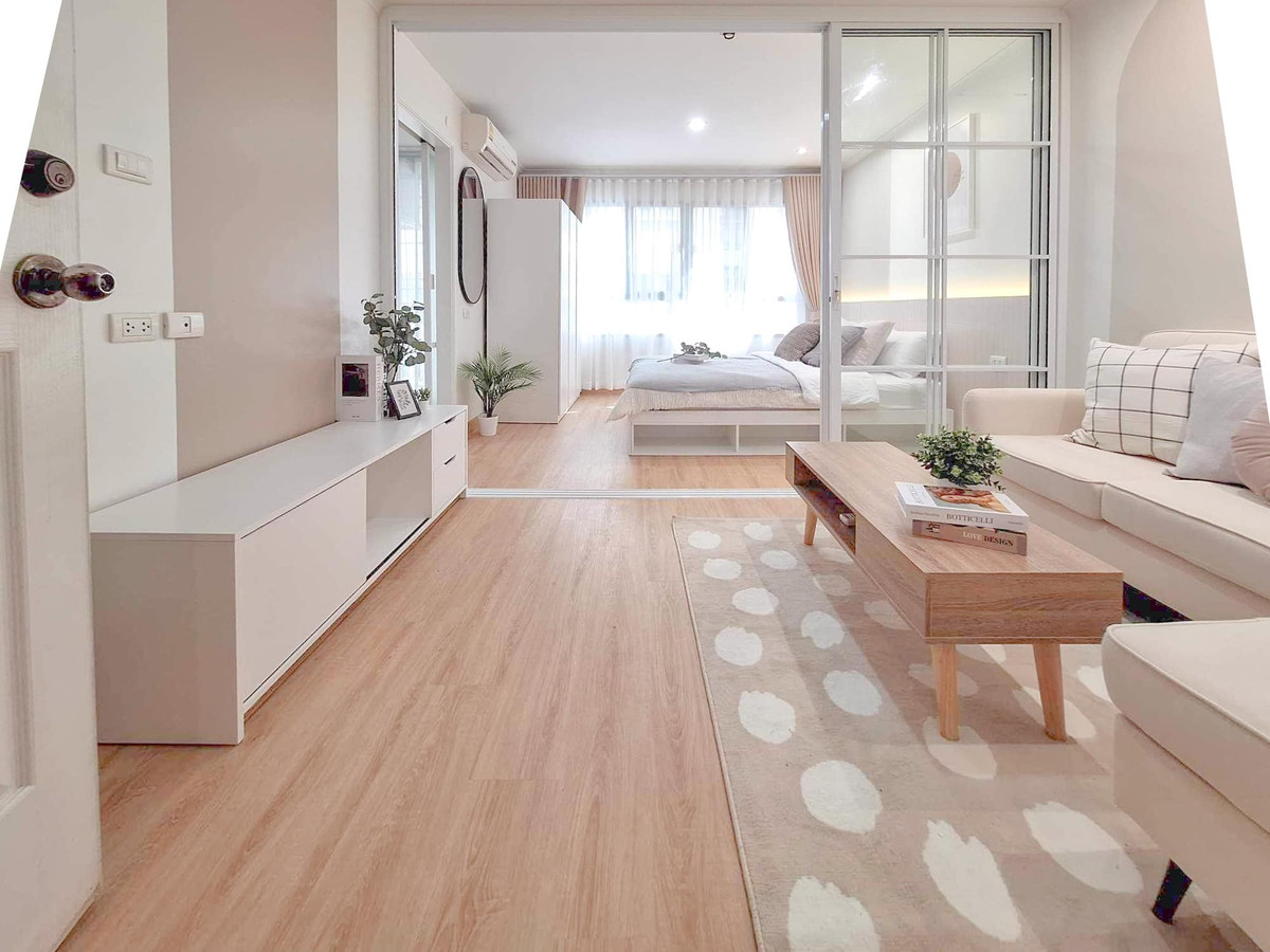 For SaleCondoRamkhamhaeng, Hua Mak : Condo for sale Lumpini Ville Ramkhamhaeng 26, beautiful room with all new furniture.