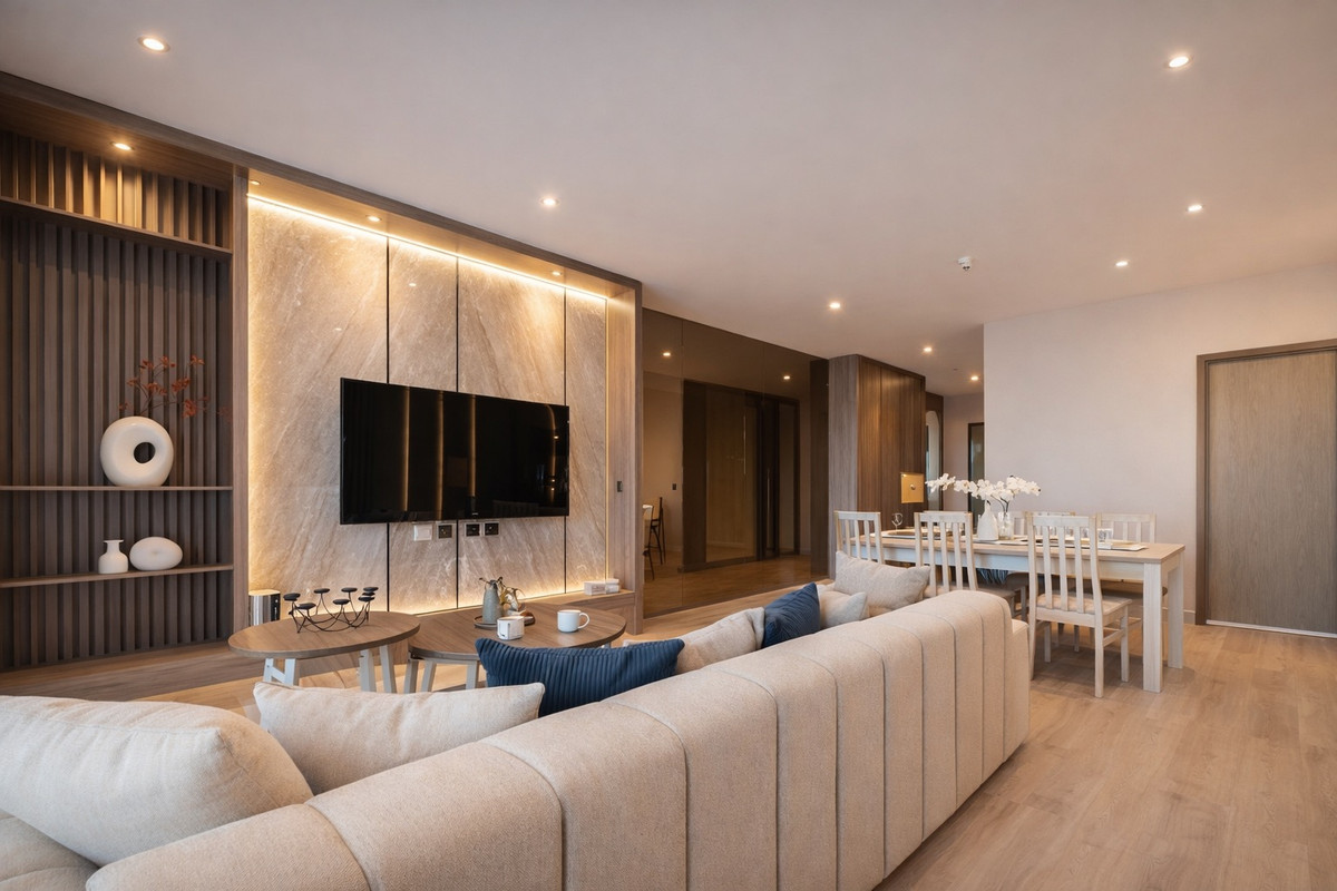 For RentCondoSukhumvit, Asoke, Thonglor : ◈ For Rent | Rhythm Ekkamai estate ◈ • High Floor (15+) • Bright and breezy unit, not hot, open city view • Size: 86 sq.m.