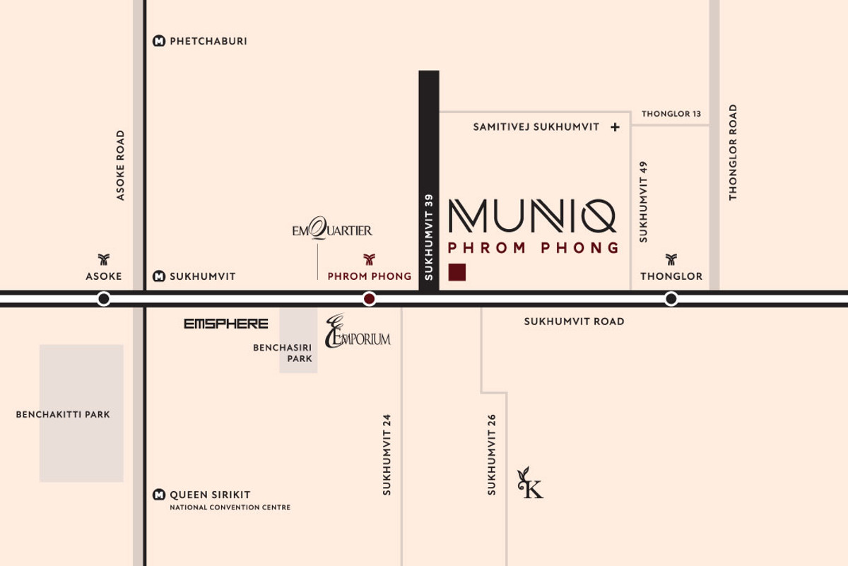 For SaleCondoSukhumvit, Asoke, Thonglor : Muniq Prompong: 2bed 2.5 bath 126sqm. 2X Fl 56,900,000 Am: 0656199198