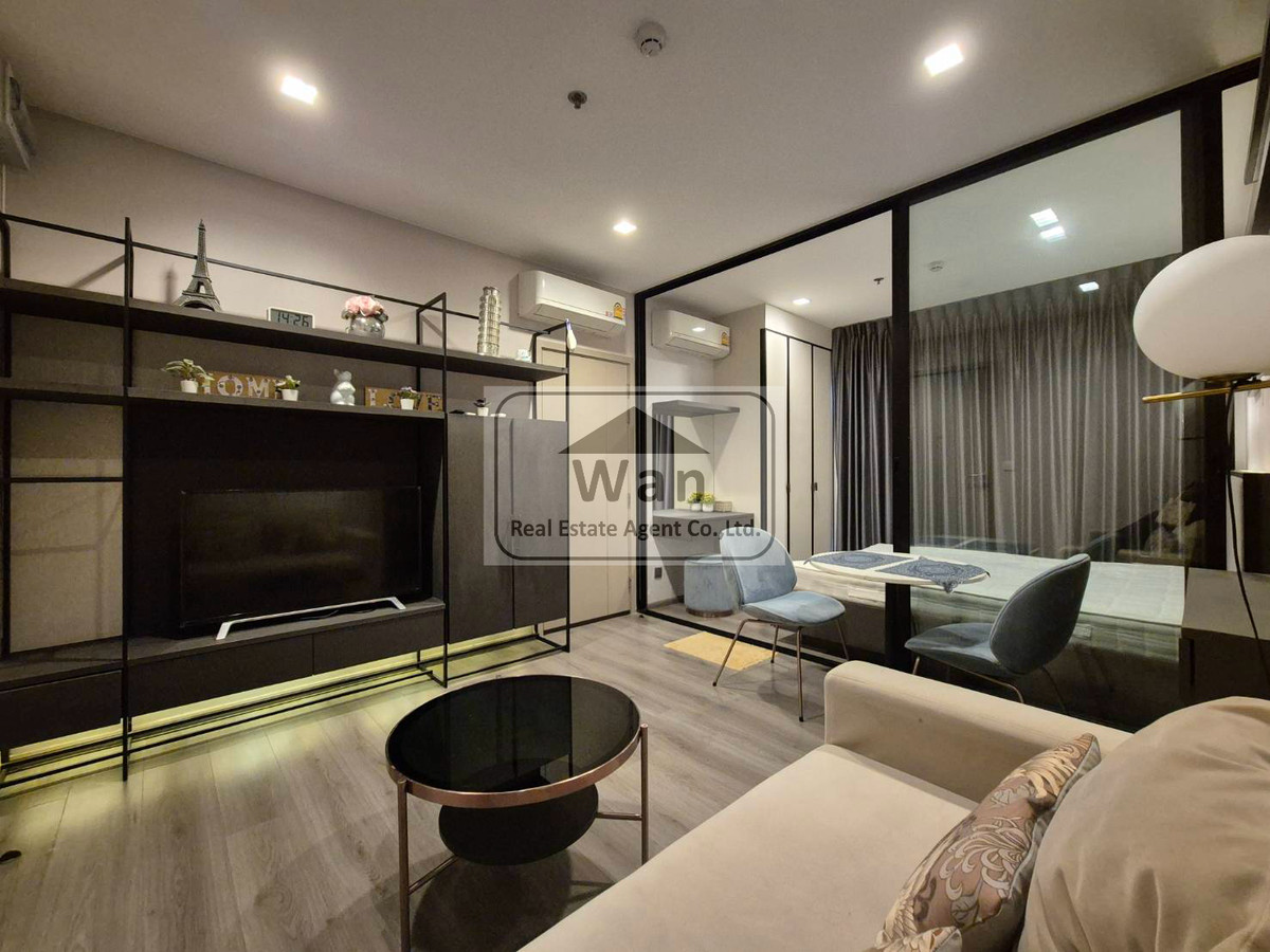 For RentCondoRattanathibet, Sanambinna : For rent, politan rive, size 31 sq m, garden view, river, beautifully decorated, fully furnished, ready to move in.