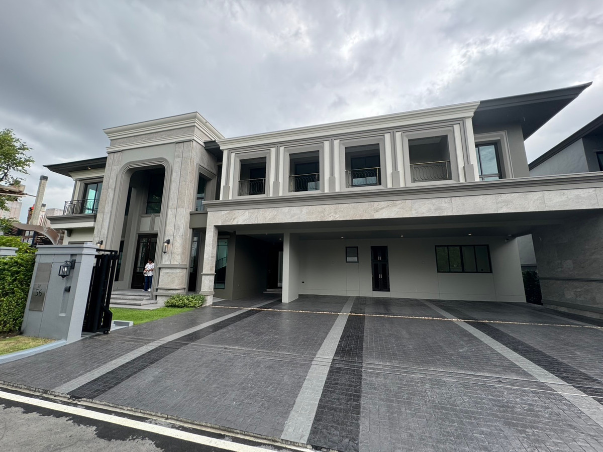 HouseLadkrabang, Suwannaphum Airport : For sale or rent, 2-story luxury detached house, Grand Bangkok Boulevard, Krungthep Kreetha, pets allowed. Fully decorated Khlong Sam Prawet, Lat Krabang District