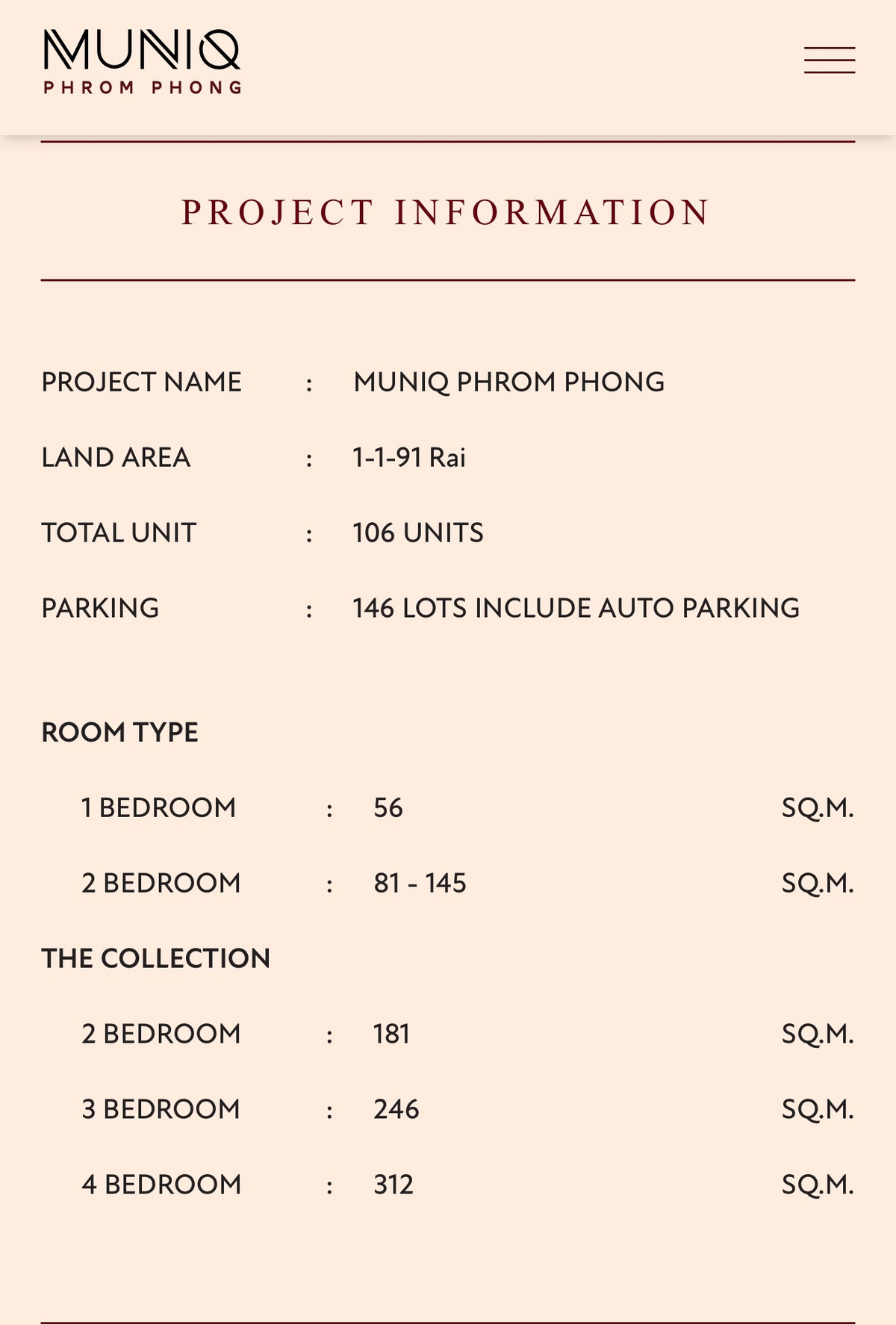 For SaleCondoSukhumvit, Asoke, Thonglor : Muniq Prompong: 2bed 2.5 bath 126sqm. 2X Fl 56,900,000 Am: 0656199198