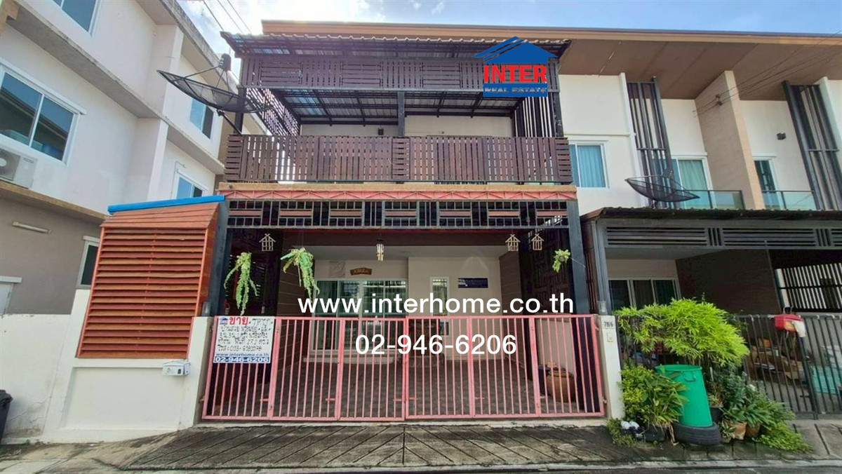 For SaleTownhomePathum Thani,Rangsit, Thammasat : Townhome, 2 floors, 27.2 sq m, The Vertical Village, Lam Luk Ka, Khlong 4, Rangsit-Nakhon Nayok Road, Chotivech Road, Lam Luk Ka, Pathum Thani.