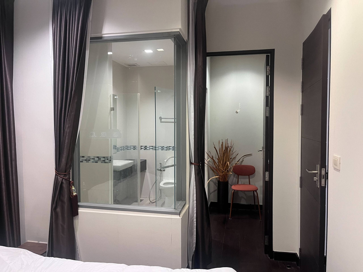 ให้เช่าคอนโดราชเทวี พญาไท : Ideo Q Phayathai【𝐑𝐄𝐍𝐓】🔥ลุคสุภาพแต่มีคาแรกเตอร์ ลายไม้เข้มสไตล์โมเดิร์น🔥 ติดต่อไลน์ไอดี: @hacondo