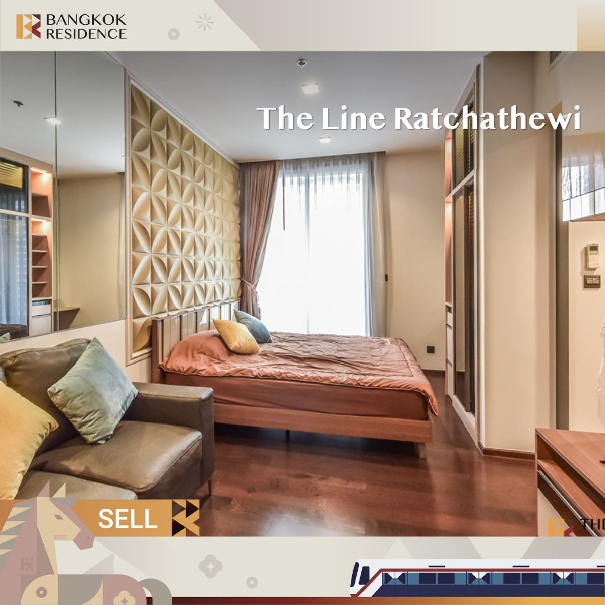 For SaleCondoRatchathewi,Phayathai : The Line Ratchathewi 🌟Best Price Beautiful unit 🌟 Near BTS Ratchathewi