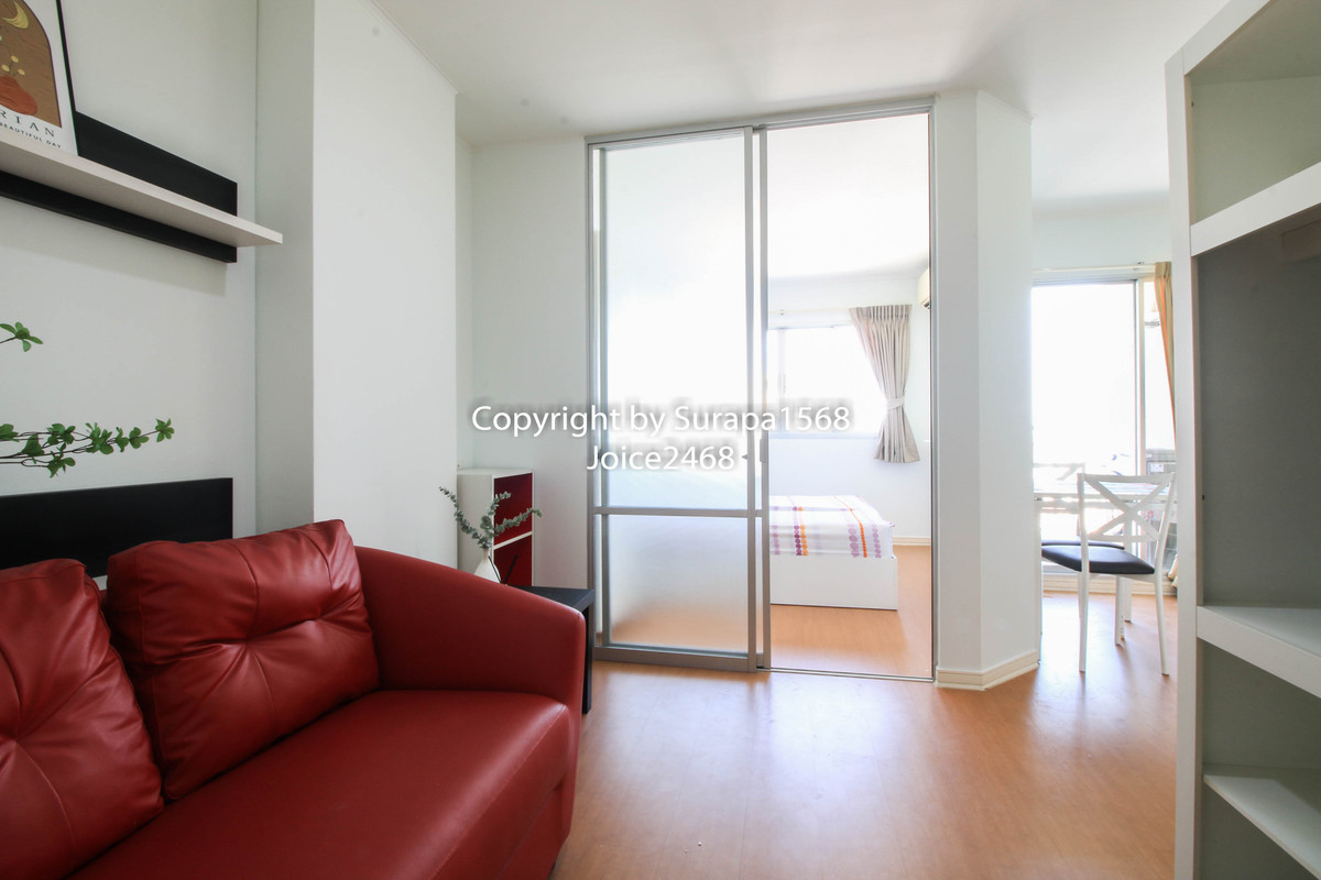 For RentCondoNawamin, Ramindra : Condo for rent, Lumpini Condo Town, Ramintra, Nawamin, Sai Mai, Minburi, 25th floor, Fully Furnished, Building C, 25.22 sq m, fully furnished, ready to move in.