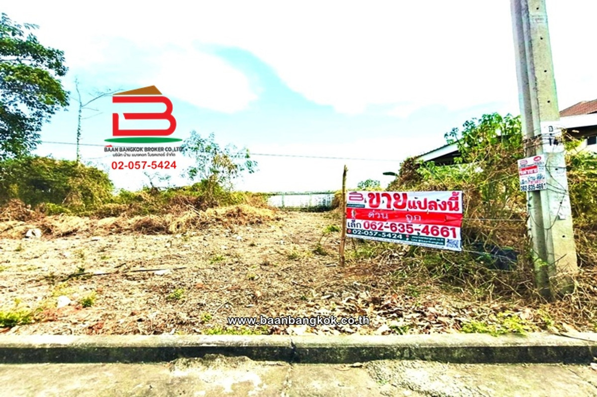 ขายที่ดินนนทบุรี บางใหญ่ บางบัวทอง : ที่ดินเปล่า เนื้อที่ 76.1 ตร.ว. หมู่บ้านเอกสิริน ถนนโยธาธิการ นนทบุรี 2029 ตำบลลำโพ อำเภอบางบัวทอง นนทบุรี