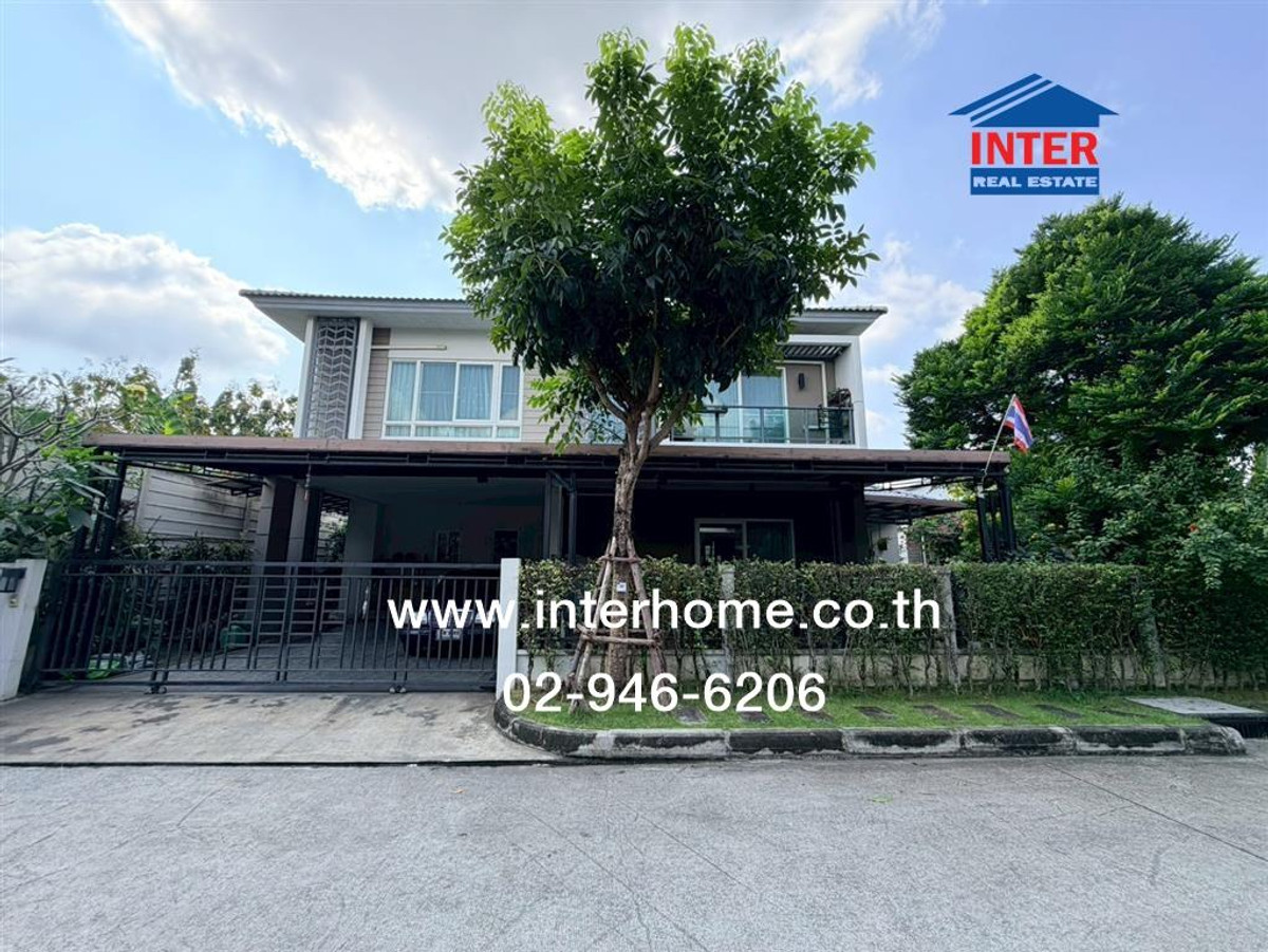 For SaleHouseThaphra, Talat Phlu, Wutthakat : 2-story detached house, 99.8 sq m, The City Village, Sathorn-Ratchaphruek, Thoet Thai Road, Kanlapaphruek Road, Ratchaphruek Road, Phasi Charoen District, Bangkok.