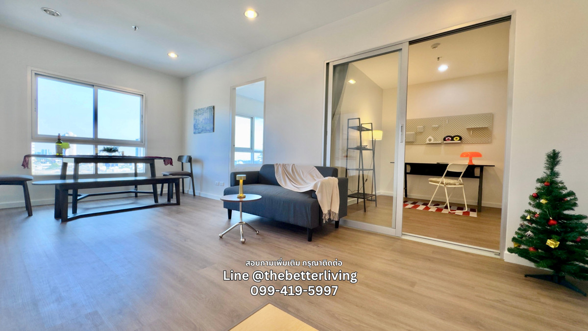 For SaleCondoRama3 (Riverside),Satupadit : For Sale Condo Rama 3 Corner Room 2BR+1 Fix Parking Ready to move in Near Sathorn , Asok