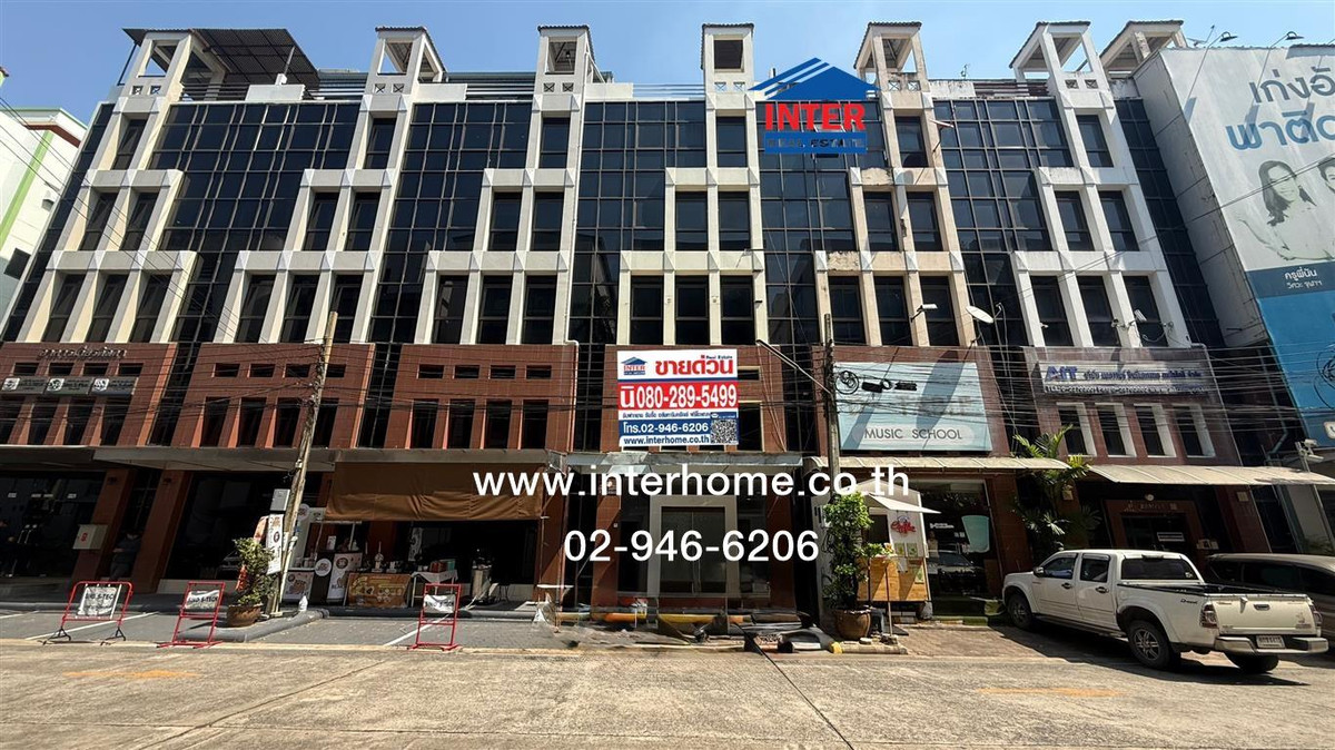 For SaleOfficeLadprao101, Happy Land, The Mall Bang Kapi : Office building, 6 floors, 26.6 sq m, Wisut Thani Project, near The Mall Bangkapi, Soi Lat Phrao 101/3, Lat Phrao Road, Nawamin-Ramkhamhaeng Road, Bang Kapi District, Bangkok.