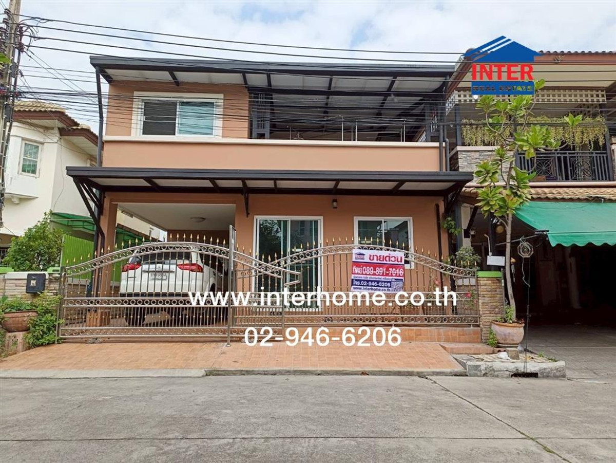 For SaleRama5, Ratchapruek, Bangkruai : Twin house, 2 floors, 36.6 sq m, Chuan Chuen Village. Pinklao-Wongwaen, near Lotus Bang Yai, Kanchanaphisek Road. Samret Phatthana Road 2027, Bang Kruai, Nonthaburi