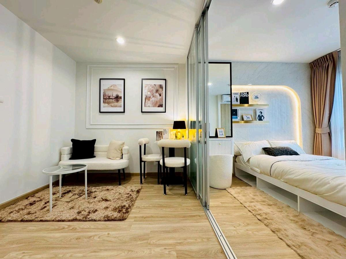 For SaleCondoOnnut, Udomsuk : Lumpini Condo Onnut 46: Beautifully Renovated Room, Fully Furnished, Ready to Move In! Special Price 1.39 Million Baht (from 1.45 Million Baht)