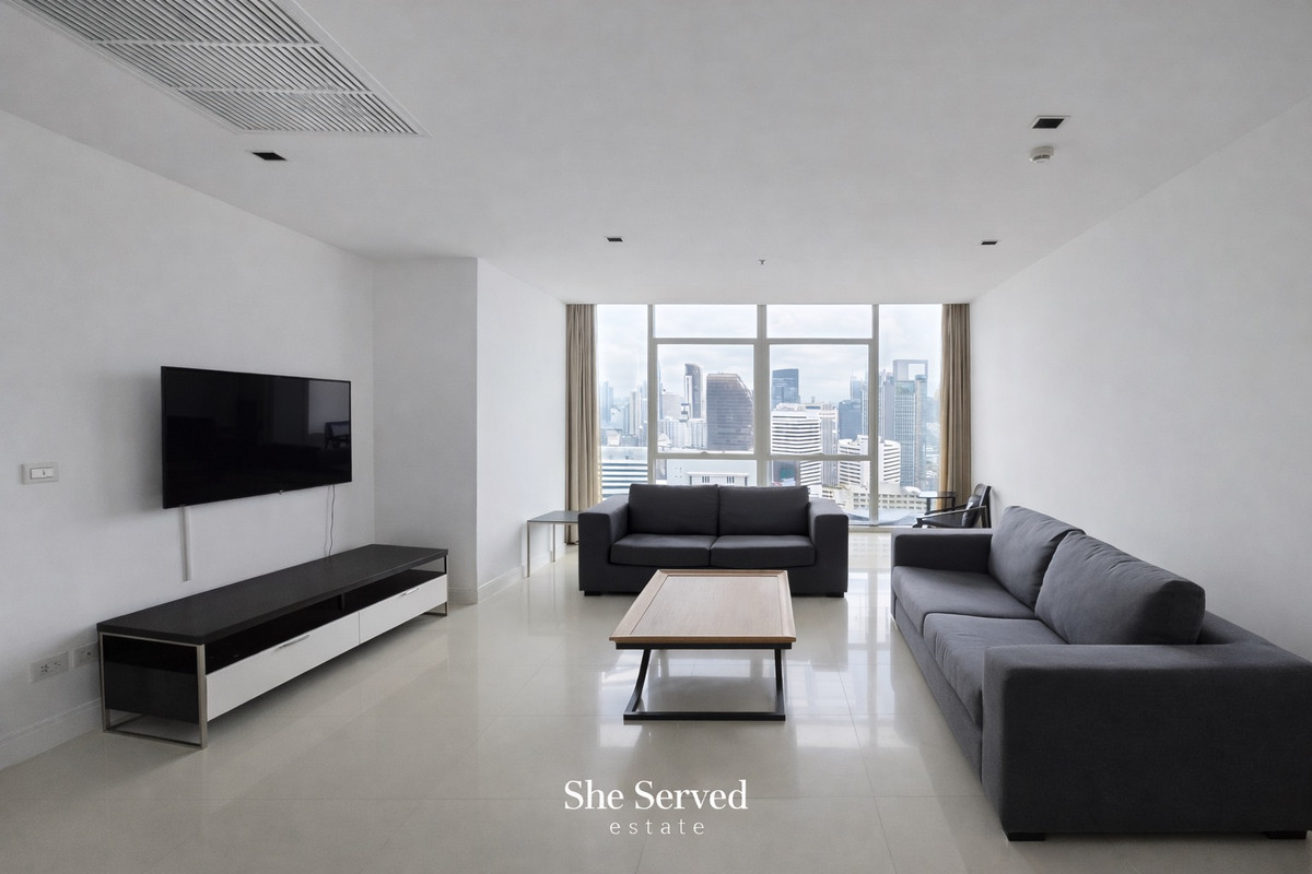 ให้เช่าคอนโดวิทยุ ชิดลม หลังสวน : ◈ Athenee Residence | High-Floor 3BR Luxury Unit ◈ Unit size: 196 sq.m. • Ready to move in