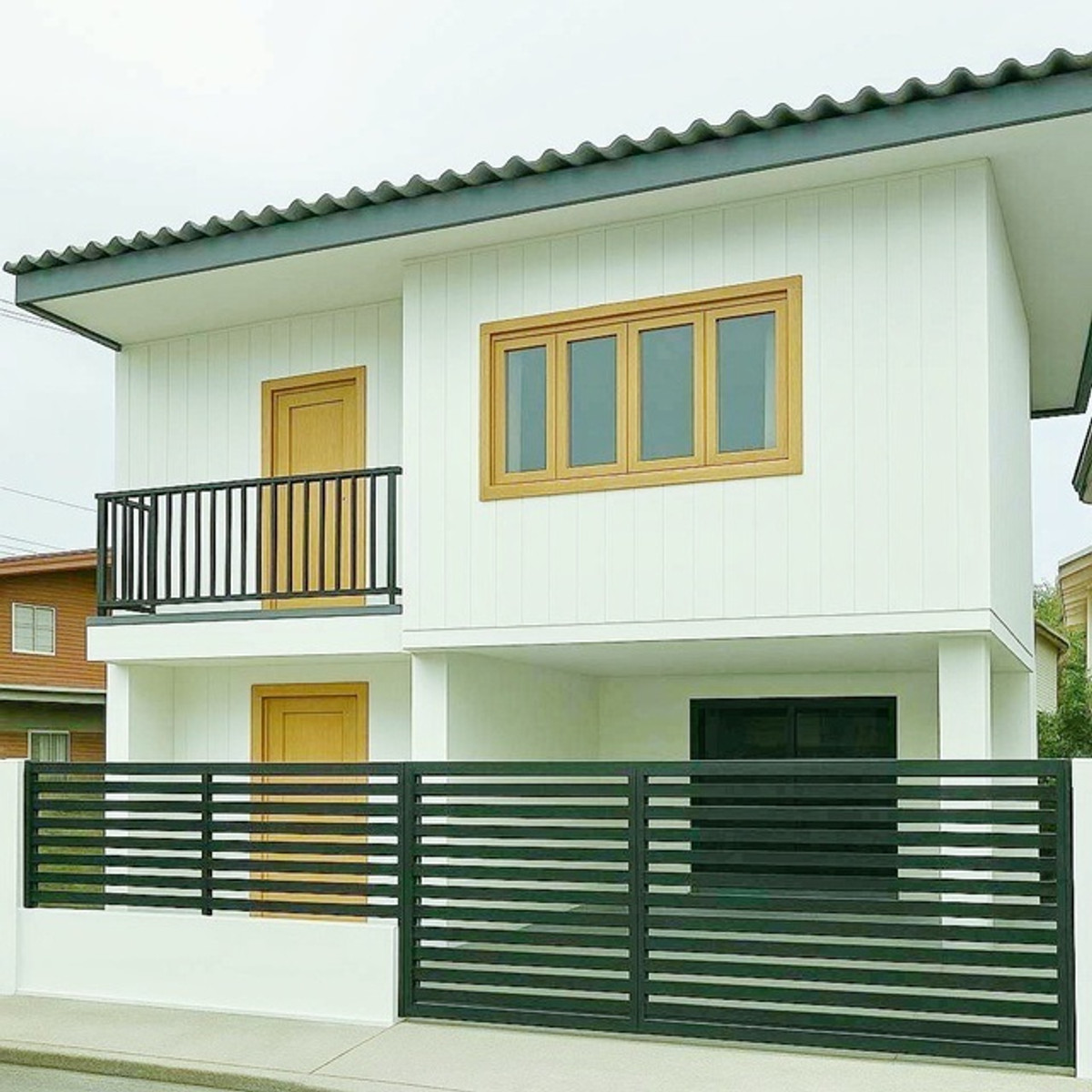 For RentHouseKaset Nawamin,Ladplakao : For rent Newly renovated 52sq.wa. 2 story detached house BTS Saiyud 2.5km. BTS WatPhraSriMahathat 3