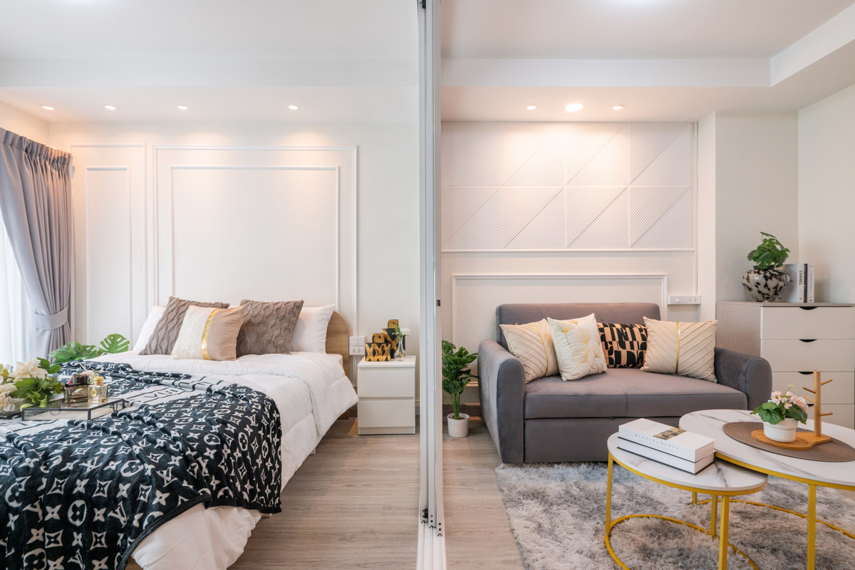 For SaleCondoOnnut, Udomsuk : Condo near the BTS, in the heart of the city, prime location! The Log 3 - Sukhumvit, low price starting at 5000 baht per month, fully furnished condo, just pack your bags and move in!!!!