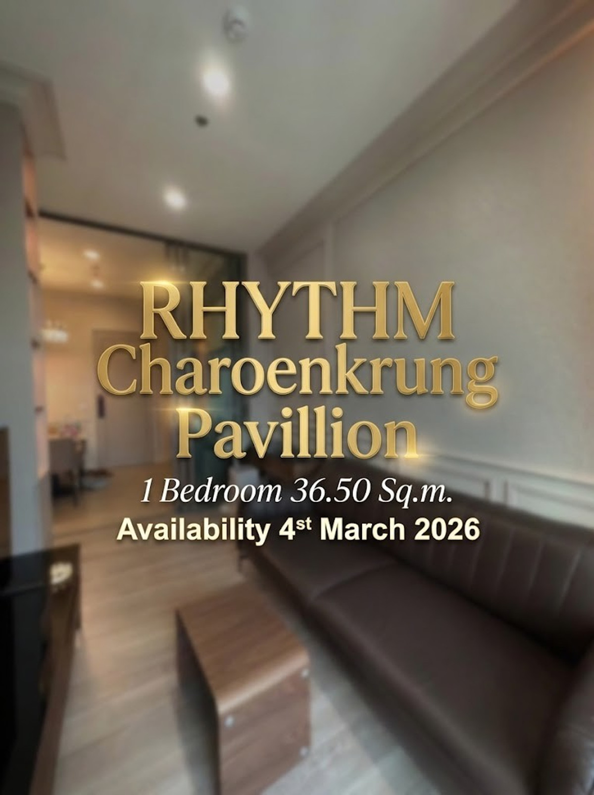 For RentCondoSathorn, Narathiwat : 🔥 FOR RENT: RHYTHM Charoenkrung Pavillion
