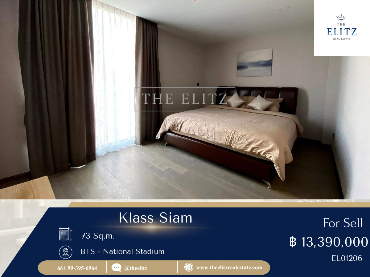 For SaleCondoSiam Paragon ,Chulalongkorn,Samyan : ✨ Invest for the future Klass Siam, easy to rent, good yield, students and working people compete for rent all year long ❤️