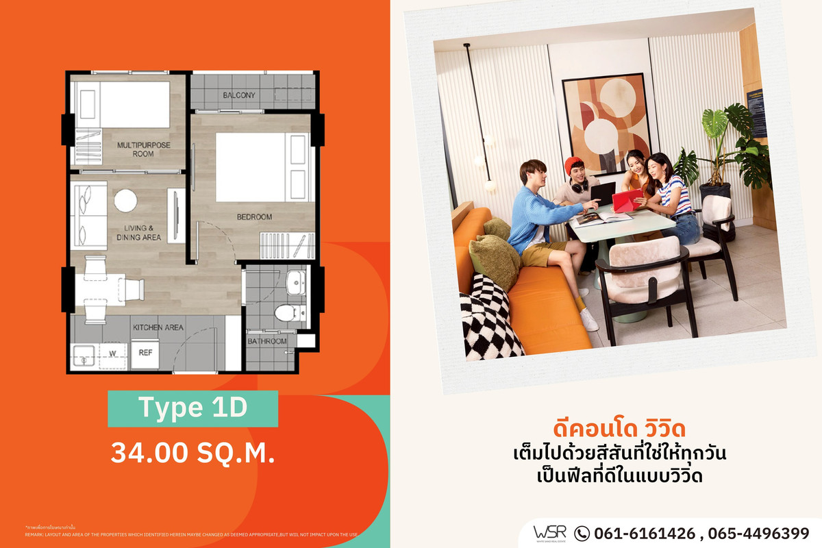 For SaleCondoPathum Thani,Rangsit, Thammasat : Shuttle bus to and from the front of the university. 𝐃𝐜𝐨𝐧𝐝𝐨 𝐕𝐢𝐯𝐢𝐝 𝐑𝐚𝐧𝐠𝐬𝐢𝐭 💰Starting price 3 million baht, fully furnished, ready to move in. Just come and move in right away! Register and message INBOX urgently!!! . 📞 065-4496399/ 061-6161426