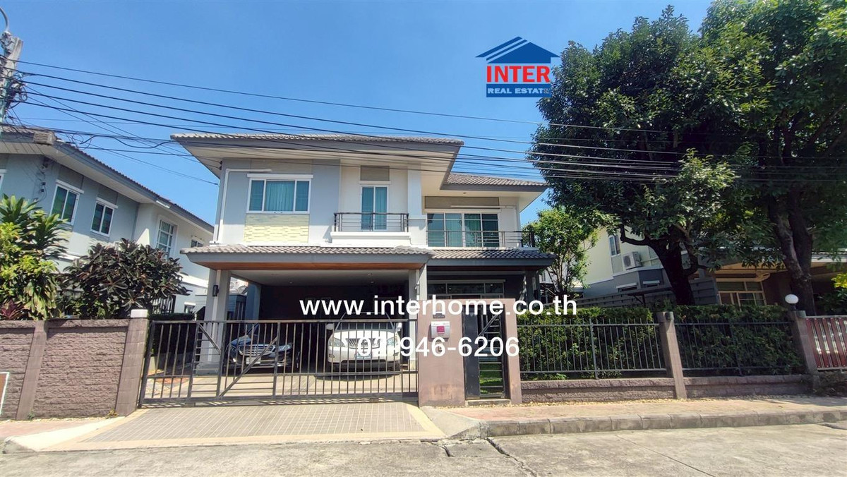 For SaleHouseChaengwatana, Muangthong : 2-story detached house, 64 sq m, The Plant Chaengwattana Village, across from Asawan Market, Chaengwattana Road, Tiwanon Road, Pak Kret, Nonthaburi.