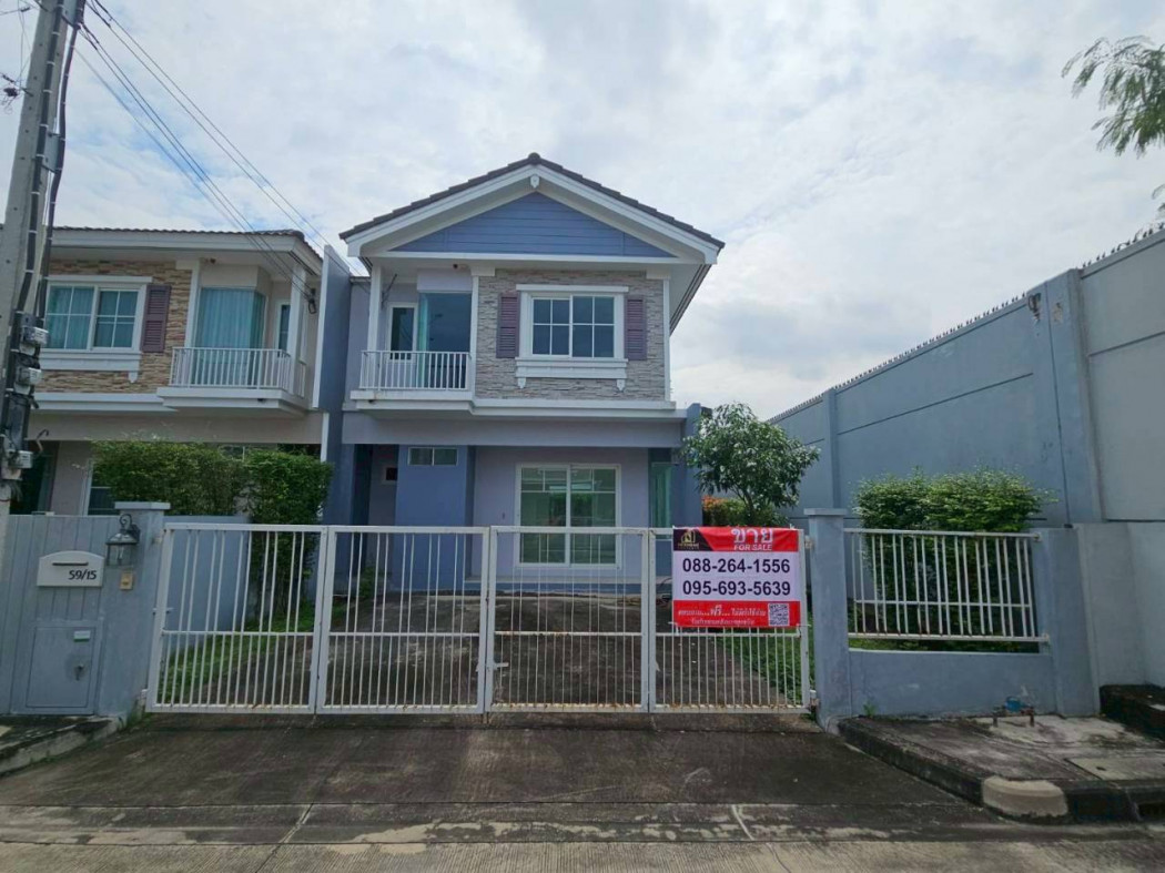 ขายบ้านนนทบุรี บางใหญ่ บางบัวทอง : ขาย บ้านแฝด หลังมุม วิลลาจจิโอ ปิ่นเกล้า - ศาลายา 132 ตรม 35.3 ตรว