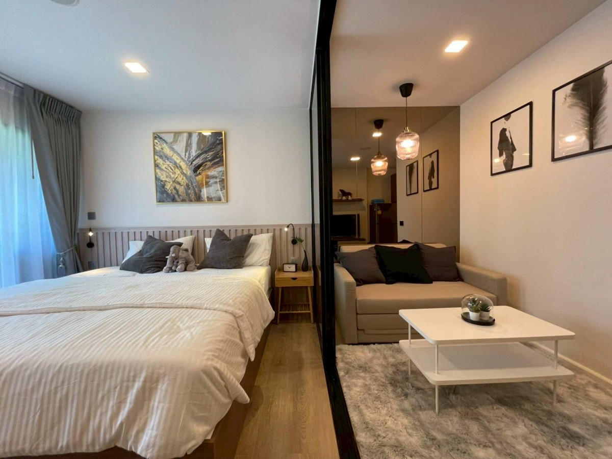 For RentCondoPathum Thani,Rangsit, Thammasat : 🏡 For rent Kave Town Shift 13,000฿💖 ✨ Building C, 6th floor, garden view, beautifully decorated room ✅️ Ready to move in