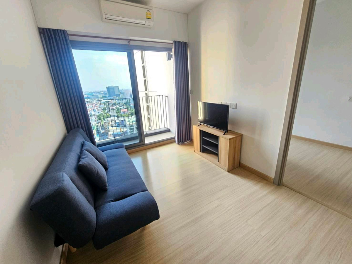 For RentCondoOnnut, Udomsuk : Beautiful room, cheap for rent, new washing machine, new sofa, 2 bedrooms, 1 bathroom for rent, Whizdom Connect Sukhumvit.