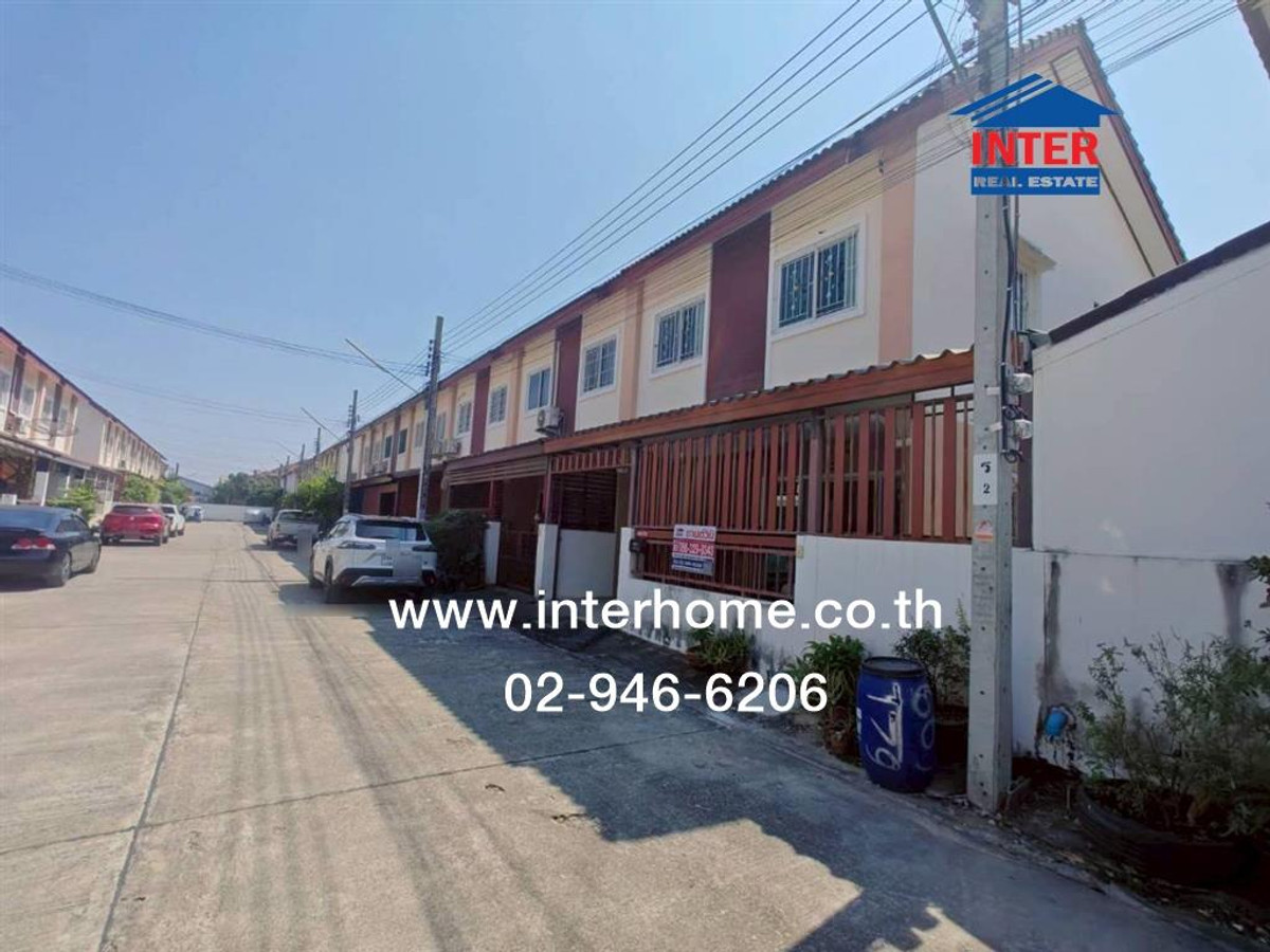 For SaleTownhomeBangna, Bearing, Lasalle : 2-story townhome, 28.8 sq m, KC Village, Khu Sang Villa, Phase 6, next to Pracha Uthit-Wat Khu Sang Road. Suksawat Road Phra Samut Chedi, Samut Prakan