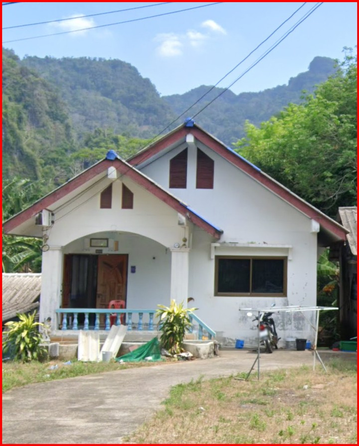 ขายที่ดินพังงา : ขายที่ดินพร้อมบ้านพักอาศัย 2 หลัง บรรยากาศธรรมชาติ ติดลำคลอง จังหวัดพังงา