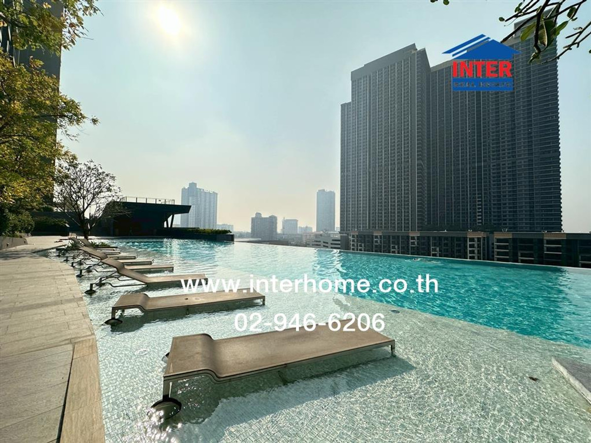 ขายคอนโดรัตนาธิเบศร์ สนามบินน้ำ พระนั่งเกล้า : คอนโดมิเนียม 29.97 ตร.ม. เดอะโพลิแทน อควา ติดแม่น้ำเจ้าพระยา ใกล้ตลาดต้นสัก ซอยนนทบุรี15 ถนนรัตนาธิเบศร์ ถนนสนามบินน้ำ เมืองนนทบุรี นนทบุรี