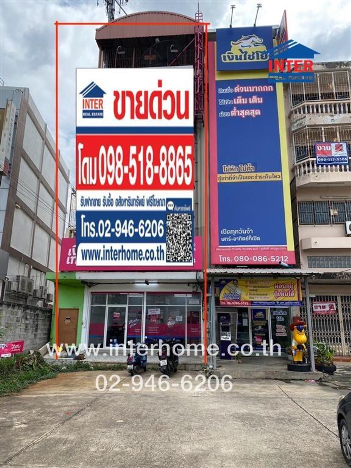 For SaleShop HouseRama 2, Bang Khun Thian : Commercial building, 4 floors, 102 sq m. Commercial building, Soi Thian Talay 16/2, Rama 2 Road, Bang Khun Thian Road. Bang Khun Thian District Bangkok
