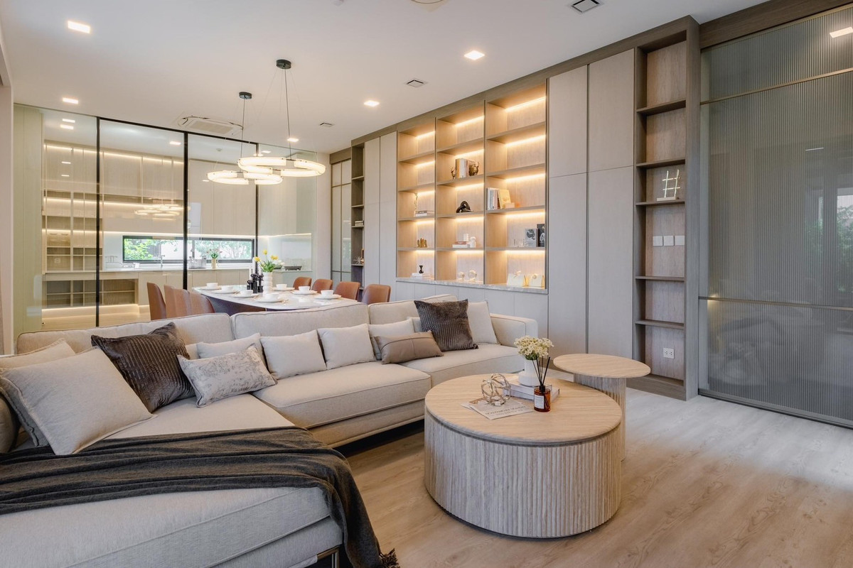 ขายบ้านพัฒนาการ ศรีนครินทร์ : House for Sale – VIVE Krungthep Kreetha  ติดโรงเรียนนานาชาติ Wellington College