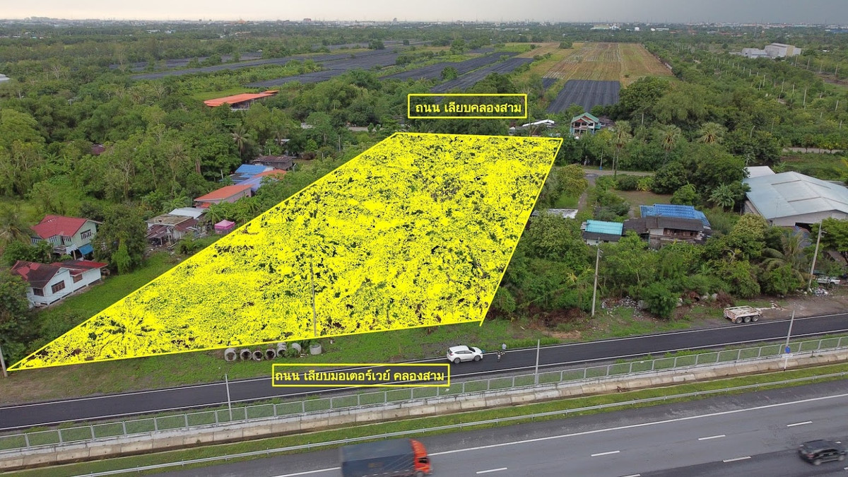 For SaleLandPathum Thani,Rangsit, Thammasat : Land for sale, 2.5 rai, next to Bang Pa-in motorway, km 6.5, Khlong Sam Subdistrict, Khlong Luang, inexpensive price, negotiable, excellent location.