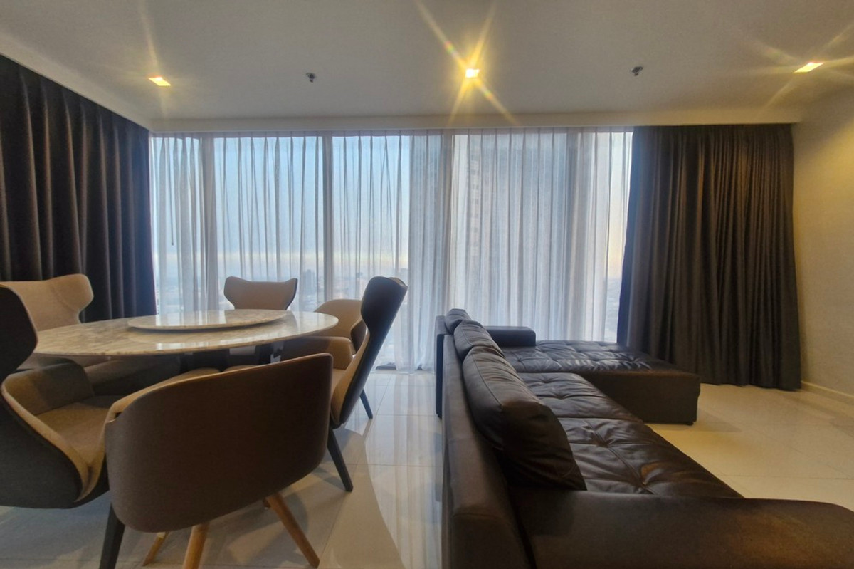 For RentCondoSathorn, Narathiwat : 🔥 For Rent !! river view, high floor 28++, rare item !! 🔥 Code C20221200779..........Nara 9, 2 bedroom, 2 bathroom, furnished, ready to move in📣📣