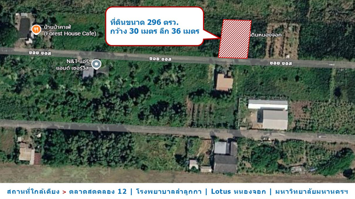 For SaleLandPathum Thani,Rangsit, Thammasat : Beautiful land, Lam Luk Ka, Khlong Song Song The owner is selling it himself. near civilization