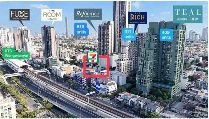 ขายอาคารพาณิชย์วงเวียนใหญ่ เจริญนคร : 🔥ขายด่วน+🔥เรฟเฟอเรนซ์ สาทร-วงเวียนใหญ่ ใกล้สถานีรถไฟฟ้า BTS วงเวียนใหญ่ 