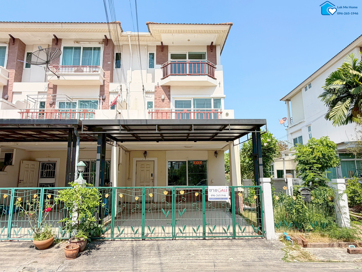 ขายทาวน์โฮมนวมินทร์ รามอินทรา : ทาวน์โฮม 3 ชั้น หมู่บ้านศุภาลัย พาร์ควิลล์ รามอินทรา23 #หลังริม #มีเนื้อที่ด้านข้าง #ทำเลดี