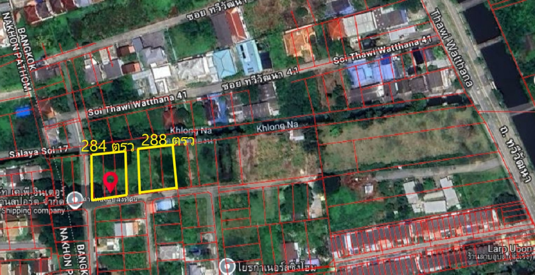 For SaleLandSukhumvit, Asoke, Thonglor : Beautiful land plot for sale, 1 rai 1 ngan 72 square wah, Soi Thaweewattana 41