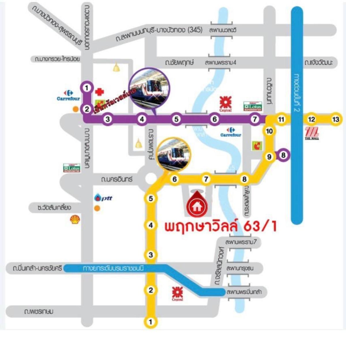 ขายทาวน์โฮมพระราม 5 ราชพฤกษ์ บางกรวย : ขายทาวน์เฮ้าส์/ทาวน์โฮม  พฤกษา วิลล์ 63/1 พระราม 5 - วงศ์สว่าง บางไผ่ เมืองนนทบุรี นนทบุรี CX-144134