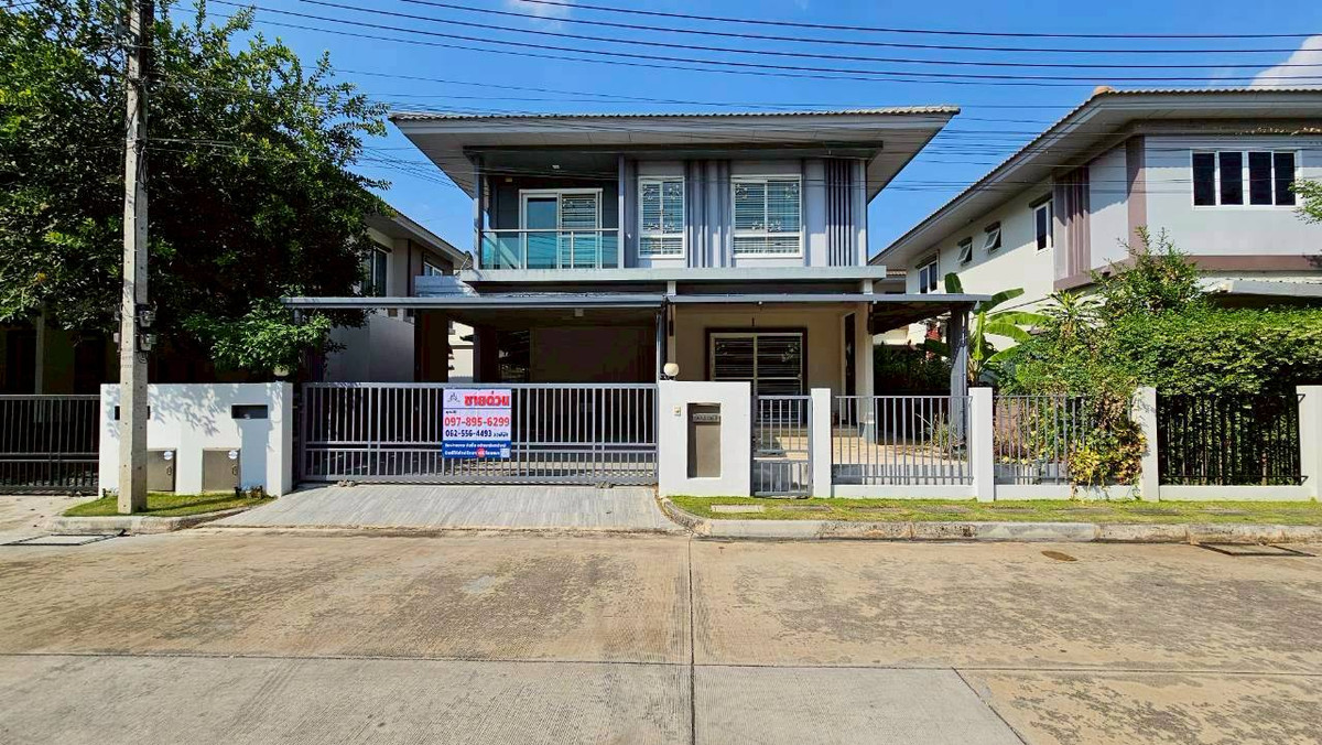 For SaleHousePathum Thani,Rangsit, Thammasat : [Urgent sale] Single house 50.4 sq m. Saransiri Tiwanon-Chaengwattana 2 – complete extension, beautiful built-ins, ready to move in.