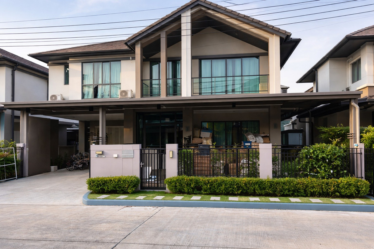 ให้เช่าบ้านพัฒนาการ ศรีนครินทร์ : [ให้เช่าบ้านเดี่ยว] 3-ห้องนอน + 1 ห้องทำงาน โครงการ บางกอก บูเลอวาร์ด พระราม 9📍ใกล้โรงเรียนนานาชาติ Brighton & Wellington/ สนามบินสุวรรณภูมิ